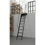 Echelle direct - echelle rabattable acier noir - hauteur sol à sol 1. 50m - largeur 40cm - marches métal ... Echelle direct - echelle rabattable acier noir - hauteur sol à sol 1. 50m - largeur 40cm - marches métal ...