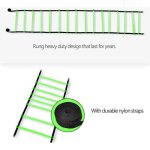 �chelle de saut pour ballon de football de 8 m, entra�nement de flexibilit� et de vitesse, fitness (verte) ...