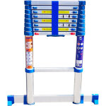 Keli - echelle t�lescopique 2, 6m, echelle pliante, escamotable, fabriqu�e en aluminium, qualit� professionnel ...