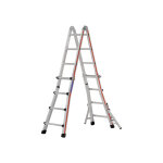 Echelle direct - echelle tlescopique 4x6 barreaux - hauteur max. de travail 5. 20m - 814224
