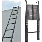 �chelle t�lescopique de 6, 2 m en aluminium avec crochet amovible pour grenier multi - usages, �chelle ...