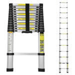 Echelle télescopique alu escabeau escamotable echelle coulissante alu jusqu'à 150 kg escabeau stable ... Echelle télescopique alu escabeau escamotable echelle coulissante alu jusqu'à 150 kg escabeau stable ...