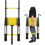 Echelle tlescopique alu escabeau escamotable echelle coulissante alu jusqu' 150 kg escabeau stable ...