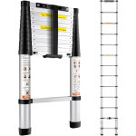 Mophorn - vevor echelle telescopique aluminium 3, 8 m escabeau extensible capacite 170 kg avec pieds ... Mophorn - vevor echelle telescopique aluminium 3, 8 m escabeau extensible capacite 170 kg avec pieds ...