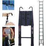 �chelle t�lescopique en aluminium da 6, 2 m avec 2 crochets, �chelle extensible �chelle multifonction, ...