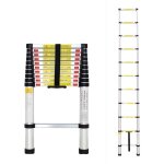 chelle tlescopique aluminium escabeau extensible avec pieds antidrapants droite multi - fonction ladder ...
