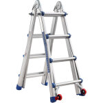 �chelle t�lescopique articul�e en aluminium 4 m teeno, escalier articul� pliable t�lescopique escabeau ...