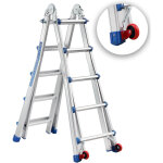 �chelle t�lescopique articul�e en aluminium 5, 1 m teeno, escalier articul� pliable t�lescopique escabeau ...