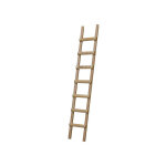 Matis�re - echelle de toit en bois - ecartement des barreaux 25cm - longueur 2. 00m - b3120025