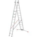 Echelle transformable 2 plans 2x12 échelons 5, 6m / 6, 6m en aluminium hailo s 110 pro Echelle transformable 2 plans 2x12 échelons 5, 6m / 6, 6m en aluminium hailo s 110 pro
