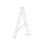 Alve - echelle transformable 2 plans coulissante extensible 13 marches