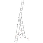 Echelle transformable 3 plans 3x12 échelons 8, 1m / 8, 8m en aluminium hailo s 120 pro Echelle transformable 3 plans 3x12 échelons 8, 1m / 8, 8m en aluminium hailo s 120 pro