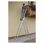 Matis�re - echelle transformable 3 plans 3x7 barreaux - longueur max. 3. 99m - sol plat - 7607