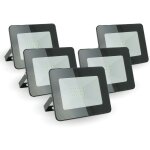 Lot de 5 projecteurs led 20w ip65 extrieur temprature de couleur: blanc froid 6000k