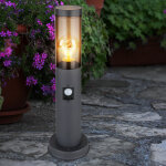 clairage extrieur lampadaire led fum anthracite extrieur avec dtecteur de mouvement lampadaire de ...