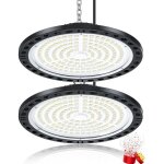 Eclairage led garage 100w 2 pi�ces, 10000lm super brillant ufo eclairage atelier, ip65 �tanche lampe ...