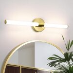 �clairage miroir led de salle - 40cm de bain applique murale dor�e 10w �tanche ip44 applique murale moderne ...