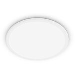 Eclairage - plafonnier led, diam�tre 25 cm, 4000 k, 15 w, intensit� variable, blanc 929002667601 - philips ...