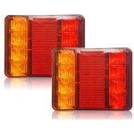 �clairage et r�flecteurs pour remorque, 2 pi�ces 12 v led feux arriere, feux arri�res multifonctionnel ...