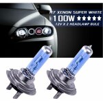 Eclairage pour voiture 12v h7 100w xenon blanc 6000k halog�ne lampe frontale de voiture globes ampoules ...
