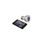 Ampoule led e27 rgb - par16 - 4 w - cob hp bridgelux - infrarouge