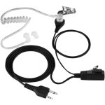 �couteurs � tube transparent, oreillettes, micro heatset, pour talkie - walkie midland, casque radio
