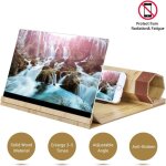�cran grossissant de t�l�phone portable, projecteur pliable de loupe de 12  �cran 3d support de t�l�phone ...