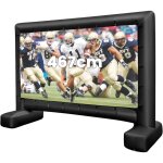 cran de projection cinma gonflable 16:9 avec souffleur d'air, cran de cinma (317 x 179 cm)