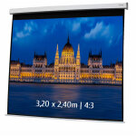 Ecran de projection motoris� 3, 20 x 2, 40m - format 4:3