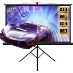 Cran de projection sur pied 60 pouces, portable pliable, Écran pour projecteur avec trépied, pour intérieur ... Cran de projection sur pied 60 pouces, portable pliable, Écran pour projecteur avec trépied, pour intérieur ...