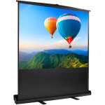 Ecran de projection sur pied, ecran de projection portable, 163 x 123 cm, mat�riau: toile blanche, alliage ...