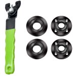 �crou � bride pour meuleuse d'angle 5 / 8  - 11 avec cl� � molette et kit de tige de connexion d'arbre ...