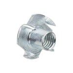 Ecrou a frapper m4x6 galvanise, emballage : 100 pieces
