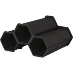Eda ? casier � bouteilles plastique gris anthracite ? dimensions 34x31x18, 5 cm ? capacit� 3 bouteilles ...