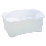 Coffre clip'box 30l couv av charnieres naturel ref 10818 na sx10