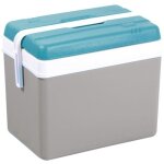 Eda - glaci�re 35 l gris perle couvercle bleu lagon