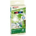 21 ecoline 4 - 21 - 4 marqueur permanent noir, bleu, rouge, vert r�siste � l'eau: oui w698812 - edding ...