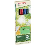 25 ecoline 4 - 25 - 4 marqueur permanent noir, rouge, bleu, vert rsiste  l'eau: oui - edding