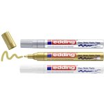 4 - 750 - 3 - 999 marqueur peinture or (mtallis), argent (mtallis), blanc mtallique 2 mm, 4 mm q156703 ...