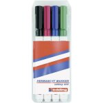 Edding 400 4 - 400 - 4 - 1999 marqueur permanent noir, rouge, bleu, vert r�siste � l'eau: oui q056463 ...
