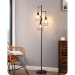 Edishine lampadaire dimmable, lampe sur pied 3 lumi�res en m�tal, luminosit� r�glables en continu, led ...