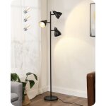 Edishine lampadaire sur pied salon, 3 lampes r�glables avec interrupteurs individuels, 3 ampoules e27 ...