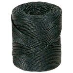 Edm - bobine de 750gr de corde agricole raphia noir 3 torons 144751