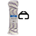 Edm - cheveau 10 mt. polyester drisse tricolore haute tenacit�. calibre 10 mm