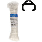 Edm - cordon tressé polypropylène blanc ? 3 mm x 18 m ? résistant ? rideaux & voilages Edm - cordon tressé polypropylène blanc ? 3 mm x 18 m ? résistant ? rideaux & voilages