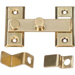 Edm - heurtoir rversible, 8cm, laiton poli 85078
