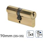 Edm - cylindre de porte 70mm (35 + 35mm) largeur de came r15 3 cl�s inclus