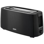 Grille - pain long edm double fente design noir