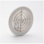 Grille avec toile mousquitaire couleur blanche d - 10 - 11cm abs