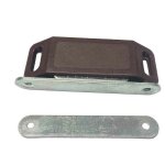 Edm - loquet fermeture magntique marron (deux pices) 75x18mm